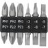 6pc 45mm Double End Bit Set Ph1,2,3 Pz1,2,3 Sl3,4,5,6,7mm